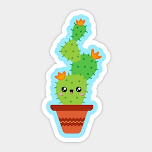 Kawaii Cactus Sticker